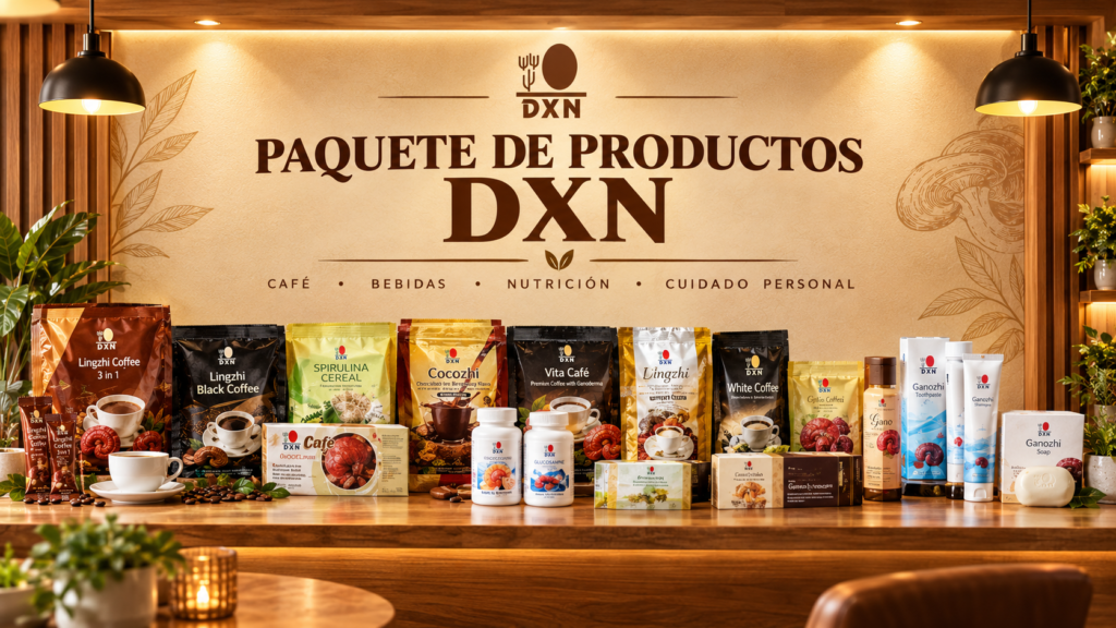 paquete dxn café, nutrición y bienestar